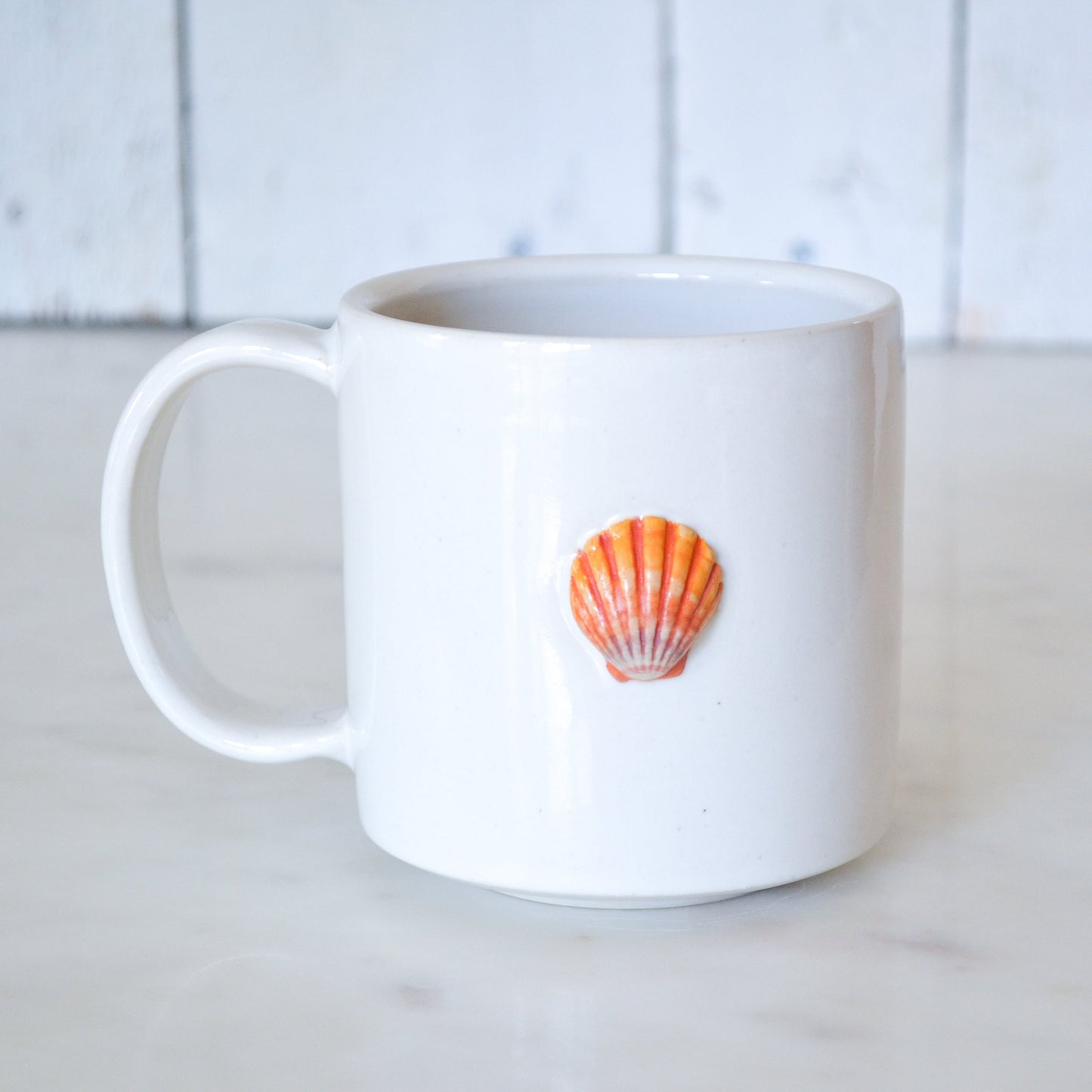 Sunrise Shell Mug Orange