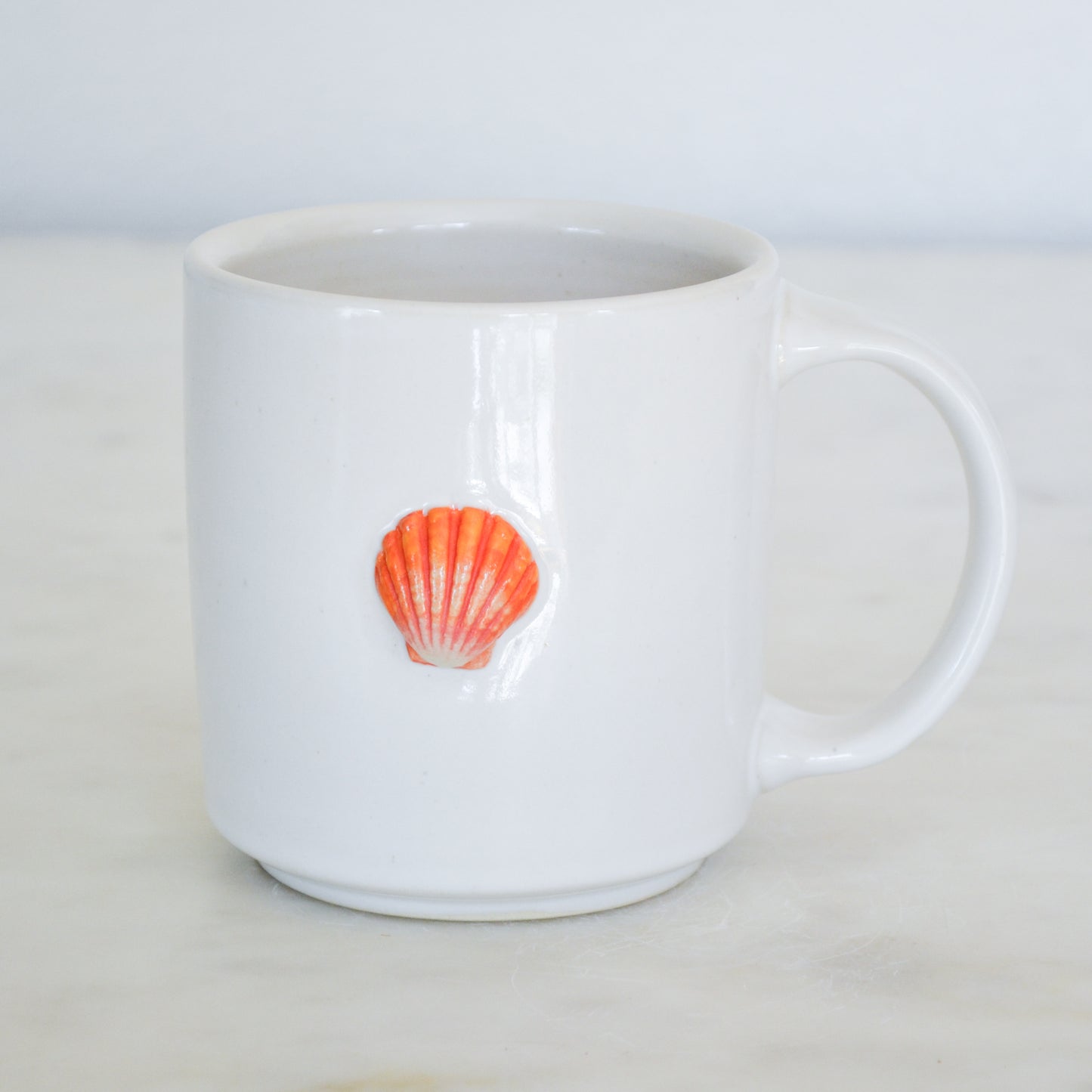 Sunrise Shell Mug Yellow and Orange