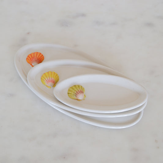 Set of 3 - Sunrise Shell Dishes 2