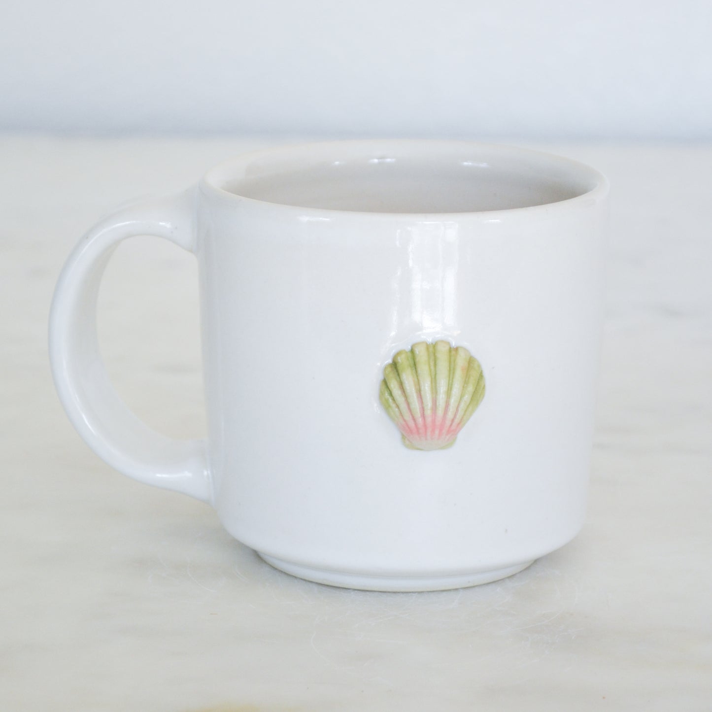 Sunrise Shell Mug Yellow and Green