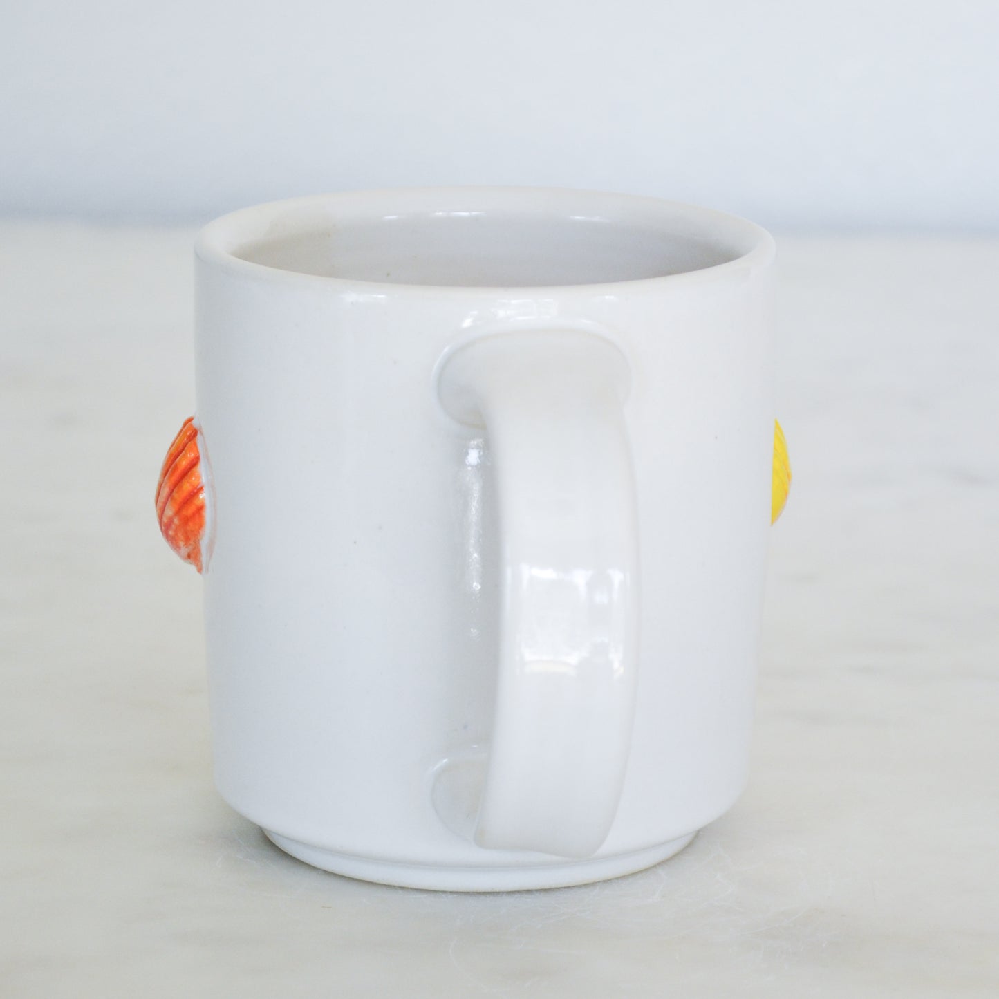 Sunrise Shell Mug Yellow and Orange