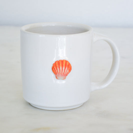 Sunrise Shell Mug Yellow and Orange