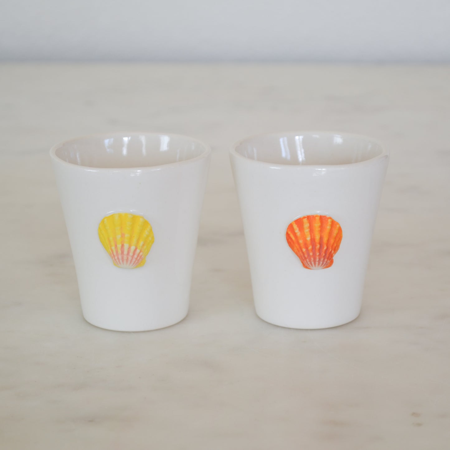 Set of 2 - Sunrise Shell Cups