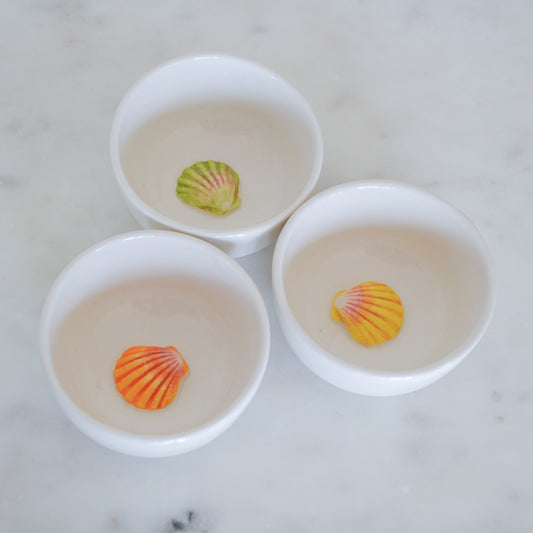 Set of 3 - Sunrise Shell Bowls