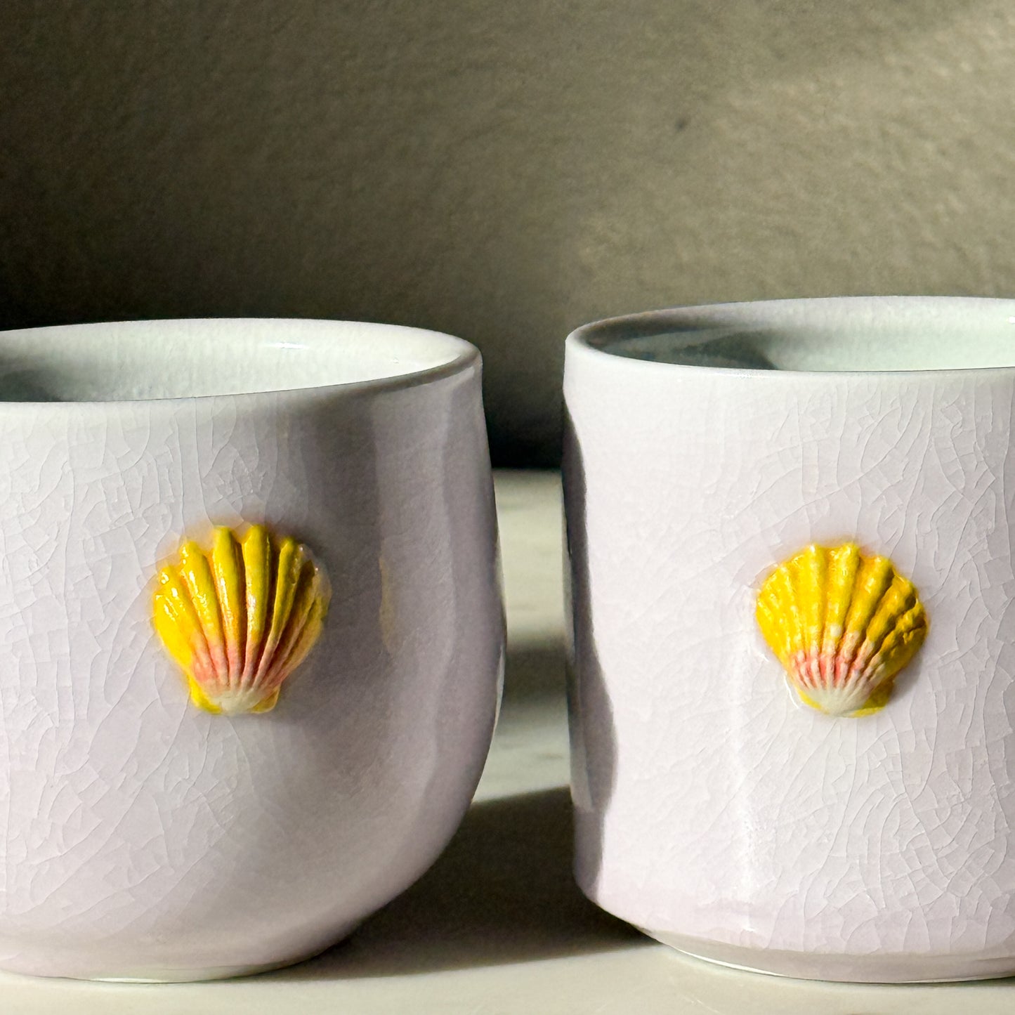 Sunrise Shell Pink Celadon Mug