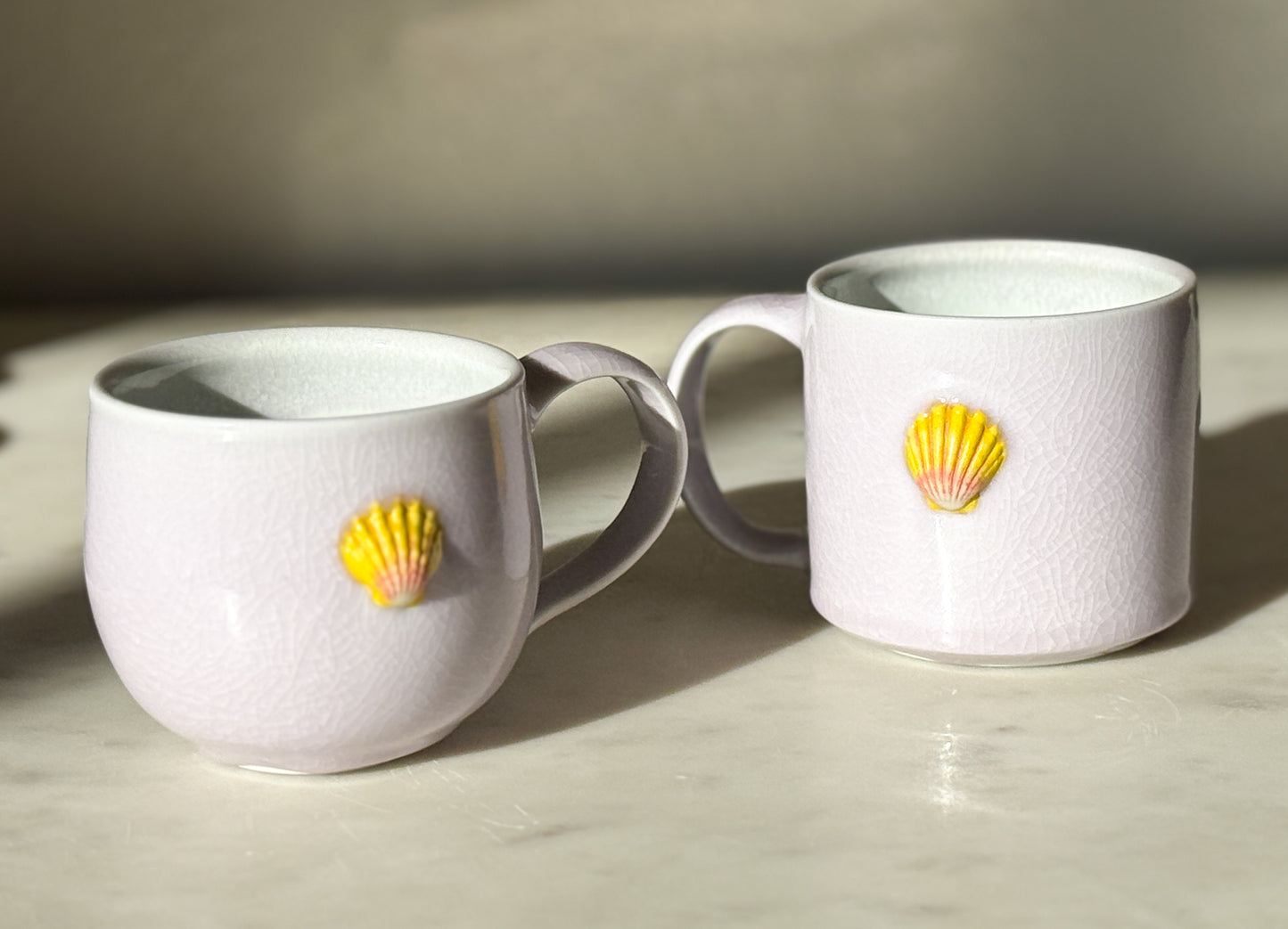 Sunrise Shell Pink Celadon Mug