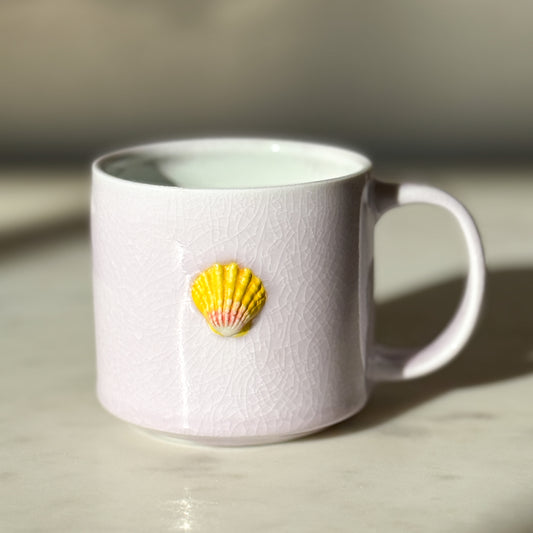 Sunrise Shell Pink Celadon Mug