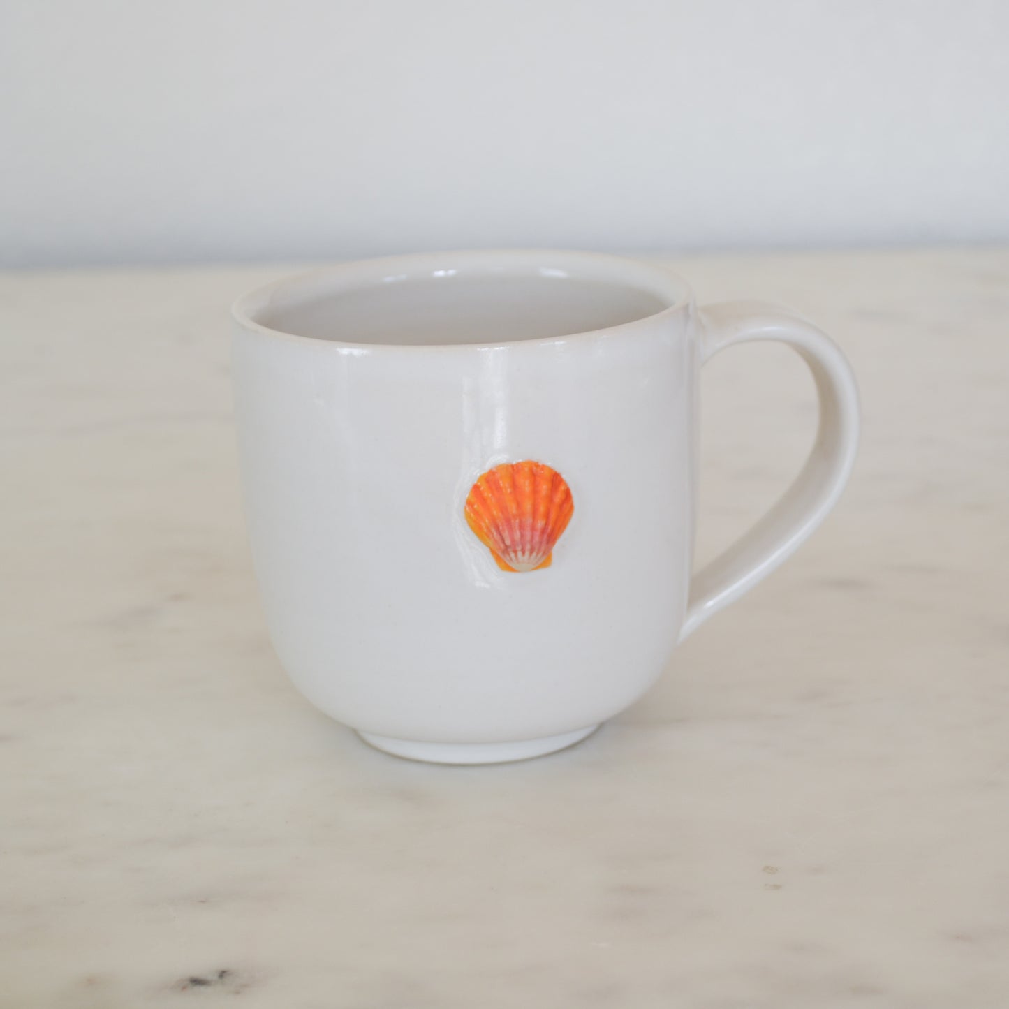Sunrise Shell Mug Orange Rounded