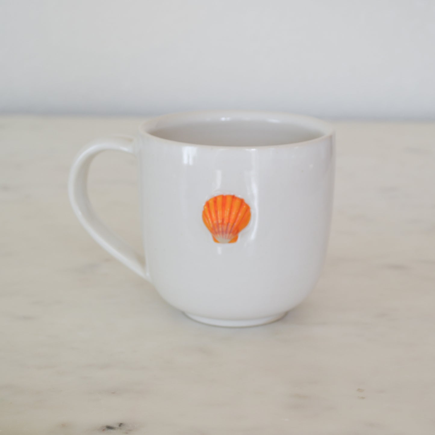 Sunrise Shell Mug Orange Rounded