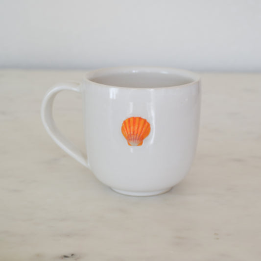 Sunrise Shell Mug Orange Rounded