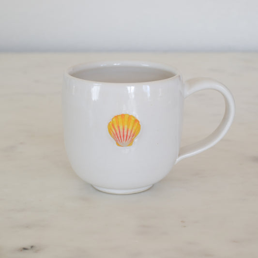 Sunrise Shell Mug Yellow Rounded